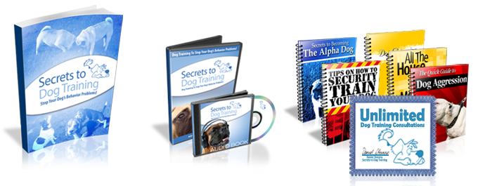The Secrets to Dog Training book, video program, audio book and bonus books